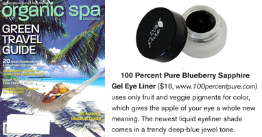 100% Pure akių apvadas su vaisių pigmentais 'Lucky' žurnale JAV